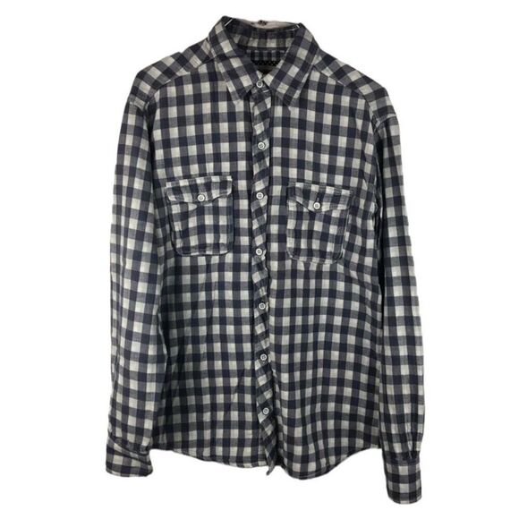 Hudson & Barrow Mens checkered casual shirt size Medium - Picture 1 of 6